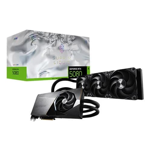 MSI RTX 5080 Suprim Liquid SOC 16GB GDDR7 Graphics Card